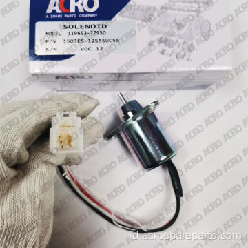 12V 1503ES-12S5SUC5S Mematikan katup solenoid untuk Yanmar